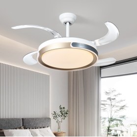 Resim End Tavan Vantilatörü Aydınlatmalı-kumandalı-gizli Kanatlı-3 Işık Rengi 