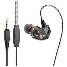 Resim Padalink Qkz Ak2 3.5mm Kablolu Kulak İçi Kulaklık, Sesli Konuşma Mikrofonlu, Gürültü Engelleyici, Spor Ve Müzik İçin Siyah AK2 