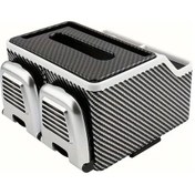 Resim Xuweiwei Grey 1 Parça Abs Çok Amaçlı Araç Kolçak Organizatörü Dayanıklı Saklama Kutusu 