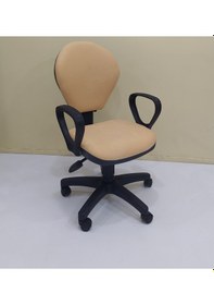 Resim Bengimobilya Çalışma Masası Koltuğu Amartsörlü Metal Transmisyonlu Krem 