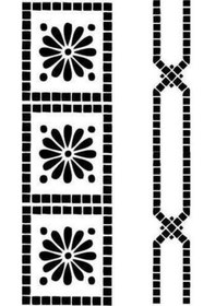 Resim D-10 Artebella Stencil 20X30 Cm 