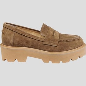 Resim Angelina Jones Kadın Deri Oxford Ayakkabı Camel Süet Çok Renkli 