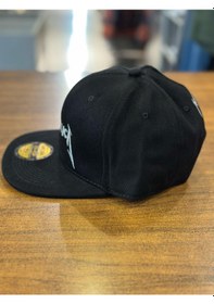Resim Hamze Metallica Nakışlı Siyah Hip Hop Snapback Rapper Basket Cap Şapka Siyah 
