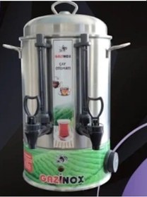 Resim Gazinox 80 Bardak Elektrikli Çay Semaveri Inox 