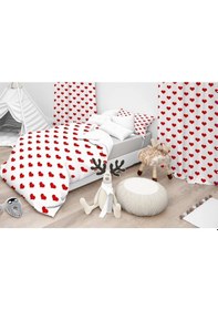 Resim Evsehomes Kalpli Dijital Baskı Yatak Örtüsü Yastık Kılıfı 