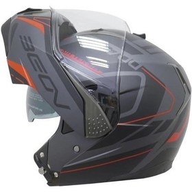 Resim Beon B700 Air Tek Çene Açılır Vizörlü Kask Kırmızı - Siyah 