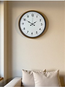 Resim 36 Cm Kahverengi Dekoratif Duvar Saati Çok Renkli 