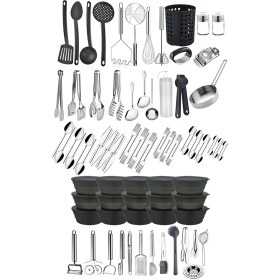 Resim Selenica 87 Parça Lüks Mutfak Seti - Çatal Kaşık Bıçak, Yemek Takımı 