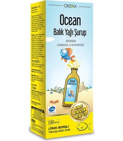 Resim Ocean Balık Yağı Şurup Limon Aromalı 150 ML 