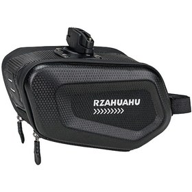 Resim Gajeena Lastikli Sünger Ve Poliester Bileşik Materyalden Yapılmış 20x12x11.5cm Bisiklet Arka Sırt Sabit Kılıf Çantası 175g Siyah 