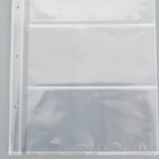 Resim 10 adet Şeffaf 3 Sayfalı Madeni Para ve Anma Banknotu Toplama Albümleri Çıtçıt Kapatmalı - Düzgün Şekilli, Güvenli Depolama ve Sergileme için Dayanıklı Plastik Kılıflar, Madeni Para Toplama Depolama 