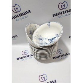 Resim Güral Porselen Kuş 12 Adet 14 cm (Küçük) Çorba Kase 