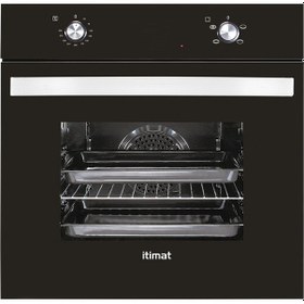 Resim İtimat 6021 Turbolu Cam Ankastre Fırın Siyah 