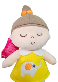 Resim Peluş Bez Bebek 30 Cm Oyuncak Bebek Uyku Arkadaşı Hediyelik Oyun Arkadaşım Sarı 