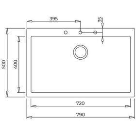 Resim Teka Forsquare 72.40 Tg Tek Hazneli Tegranite+ Eviye - Parlak Krem - 115230003 