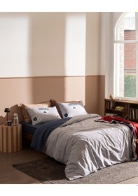 Resim Madame Coco Ruben King Size %100 Pamuk Ranforce Baskılı Nevresim Takımı - Gri 8684427295472 Gri 