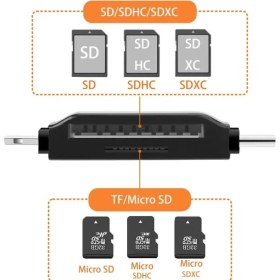 Resim DNR Bilişim Çok Fonksiyonlu Kart Okuyucu Mikro Sd Tf Kart Okuyucu Adaptör USB 3.0 Otg Iphone/android/type C 