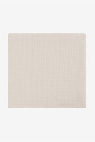 Resim Muslin Bebek Örtüsü Krem - Krem / 100x100 