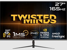 Resim 27 Tm27Dfı FHD 165 Hz 1 Ms HDMI Dp Amd Freesync/Gsync Çerçevesiz Rgb Ips Gaming Monitör Twisted Minds