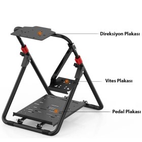 Resim A9 Yarış Direksiyonu Standı (G25/G27/G29/G920/G923) Uyumlu PXN-V10/V900 Destekli,Katlanabilir 
