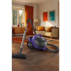 Resim Arzum AR4070 Cleancompact Cyclone 890W HEPA Filtreli, 1.8 litre Toz Torbasız Elektrikli Süpürge, Mor 