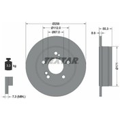 Resim Fren Diski Arka 258mm W124-w201-w202 1983-1995 Adet Fiyatıdır 