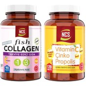 Resim Ncs Collagen Tip 1 Tip 3 Balık Kolajeni Cla 90 Tablet Vitamin C Ç 