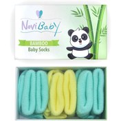 Resim Novibaby 3'lü Bambu Yenidoğan Bebek Çorabı I Sunrise I 0-6 ay 