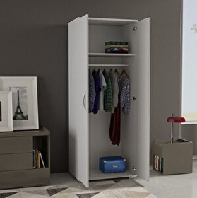 Resim Gökberk GB-6200 2 Kapaklı Elbise Dolabı MDF 