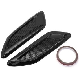 Resim Kangvka Araba Motor Kaputu Dekoratif Havalandırma Çıkışı, Plastik/karbon Fiber, Sıfır Delme Kurulum, Soğuk Görünüm Artırıcı Ekipman 