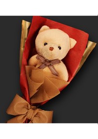 Resim Sevgililer Gününe Özel Ayıcık Buketi & Fincan & Mum Hediye Seti 