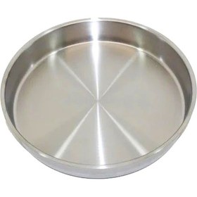 Resim Paslanmaz Çelik Yuvarlak Fırın Tepsisi 34 CM Tepsi Gümüş 