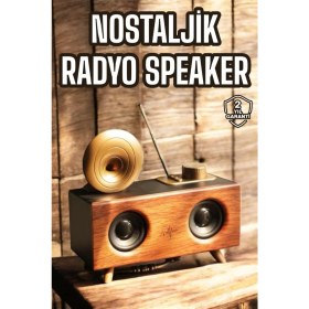 Resim Nostaljik Görünümlü Bluetooth Bağlantılı Speaker 