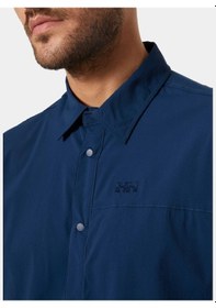 Resim Helly Hansen Tofino Solen Short Sleeve Shirt Erkek Kısa Kollu Gömlek 63204-584 Lacivert 001 
