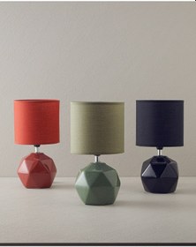 Resim English Home Cubic Seramik Abajur Yeşil Yeşil 