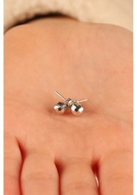 Resim 14 Ayar Disko Topu Altın Çivi Küpe 