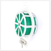 Resim Hangfox Bitkileri Sabitleme İçin Yeşil Plastik Kaplı Demir Bahçe Bağlama Bandı - 100m Uzunlukta Bakıcı Yardımı 