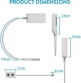 Resim N NEWTOP AD10 adaptör kablosu Splitter Jack 3.5mm çift bağlantı noktası Splitter çift fiş dinleme müzik ses OUT kulaklık evrensel ses uyumlu cep telefonları akıllı telefonlar tabletler MP3 çalarlar 