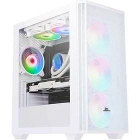 Resim Powerboost Pb-p2252bw Argb Gamıng Mıd-tower Pc Kasası Beyaz 