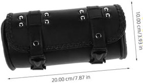 Resim Retro Stil Motosiklet Alet Çantası Rulo Kese Saklama Çantası Moped Bisiklet Elektrikli Scooter Yan Aletler Eyer Çantaları Modern Tasarım 