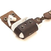 Resim Airpods Pro Deri Kılıf - El Yapımı & Gerçek Deri - Kestane 