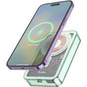 Resim BENİMOLMALI Hoco Q14a Ice Crystal 10000mah Pd20w Magsafe Uyumlu Manyetik Hızlı Şarj Powerbank 