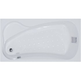 Resim Waterway Lagoon Oturmalı Mini Dikdörtgen Küvet 160x80 H:43 Gövde Metal Ayak Ön Panel 