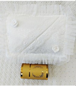 Resim 4 Parça Bohça Gelin Damat Çeyiz Bohça Tafta Saçaklı Kutu 70 x 120 