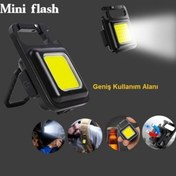 Resim 30 Ledli Mıknatıslı Mini Anahtarlık Flash Kamp Lambası 