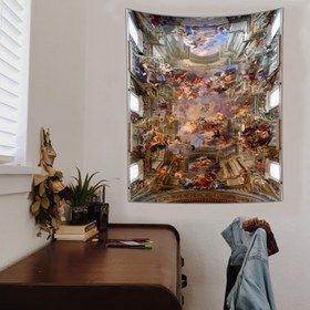 Resim Sant'Ignazio Kilisesi Tavanı - Andrea Pozzo Duvar Örtüsü - 160 cm x 220 cm 