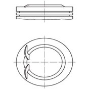 Resim 4 Adet Pıston + Segman 0.50 77.6 Mm Opel Astra Corsa Cdx Tıgra 1.4ı 16v X14xe 011 02 01 