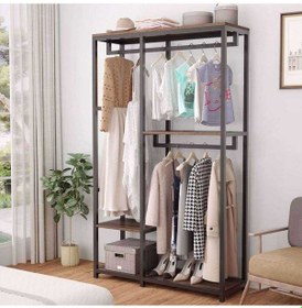 Resim Zizuva Tasarım 3 Katlı Açık Gardırop 