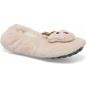 Resim Polaris 605220 Sessiz Taban Kadın Çorap Kışlık Ev Pandufu Pudra 