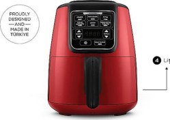 Resim Karaca Air Pro Cook Köz Xl 4 lt Yağsız Airfryer Kırmızı 